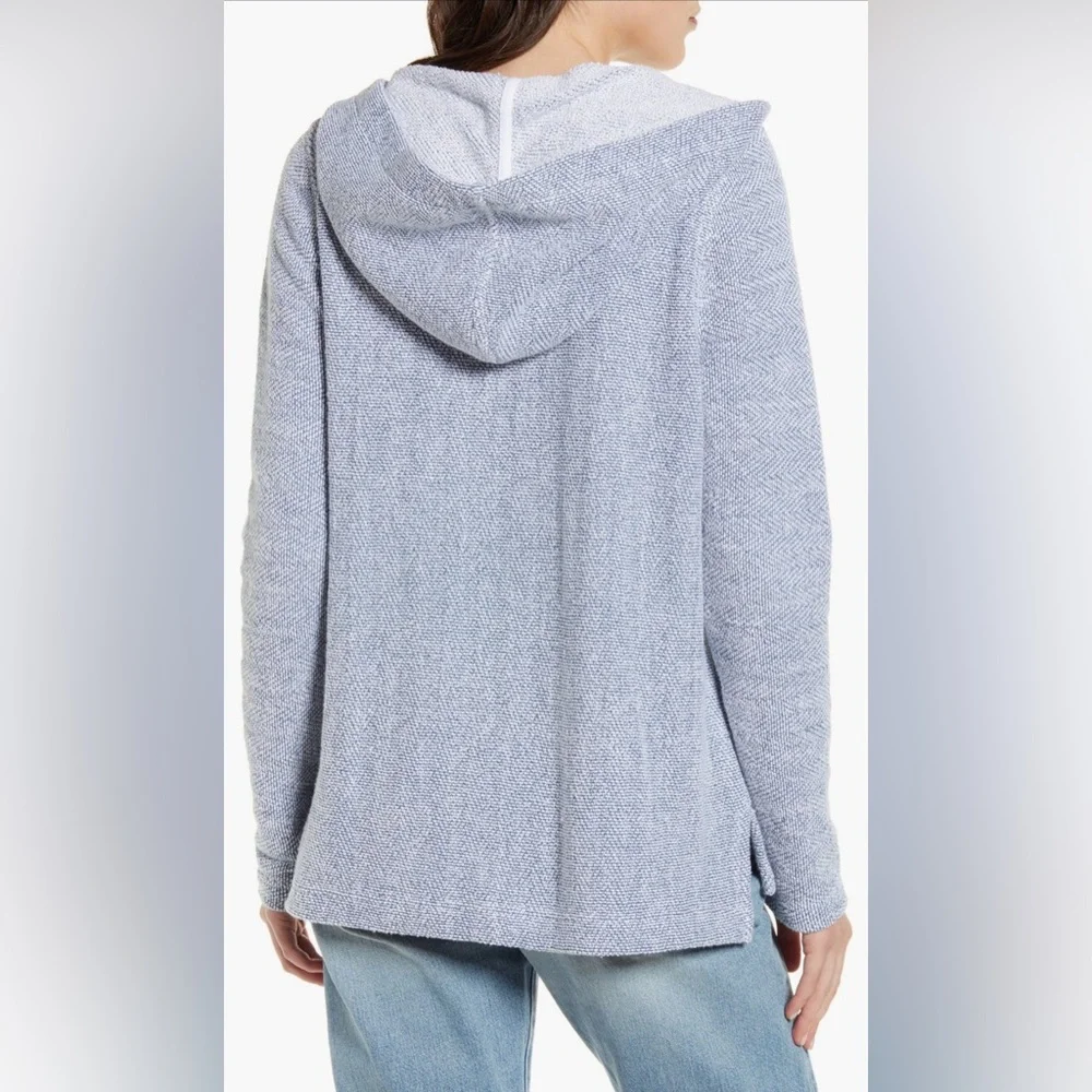 Faherty Light Blue Cozy Hoodie Pullover - Picture 2 of 8